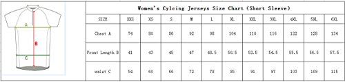 Uglyfrog Designs Mujer Bike Wear Jersey de Ciclismo Maillot Ciclismo de Manga Corta y Ciclismo Bib Shorts Cycling Kits Camisetas de Ciclismo de la Correa Ciclismo Bicicletas