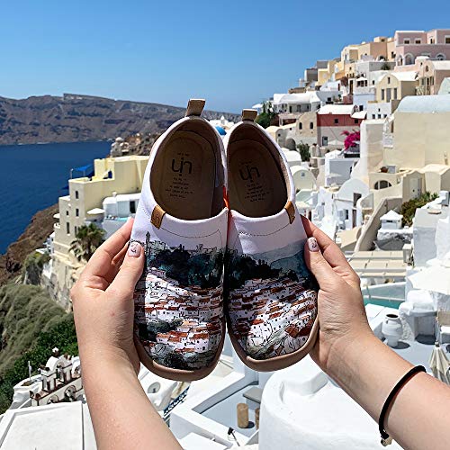 UIN Estilo Español Mocasín de Mujer Verano,Mocasín de Comodas Casual Diseñado Holgazán de Mujer Zapatos Comodos de Zapatos Mujer Lona 39