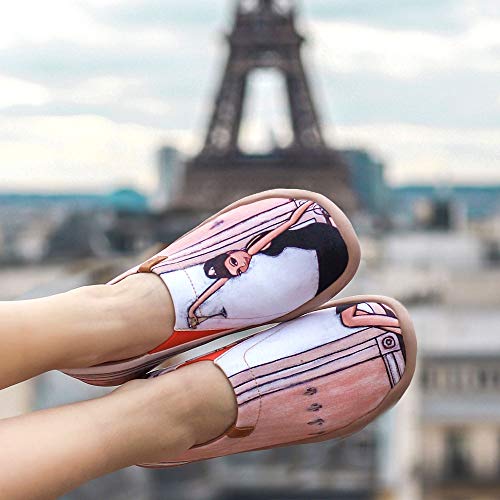 UIN Mocasín para Mujer Zapatillas de Deporte Ligeras sin Cordones Mocasines de conducción Mocasín Zapatillas Zapatos de Viaje cómodos