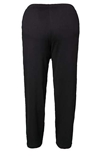 Ulla Popken Jogginghose, Pantalones para Mujer, Negro (Schwarz 10), 58/60 EU
