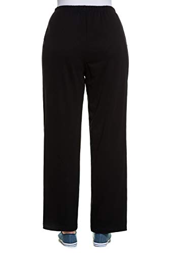 Ulla Popken Jogginghose, Pantalones para Mujer, Negro (Schwarz 10), 58/60 EU