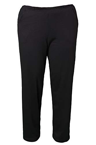 Ulla Popken Jogginghose, Pantalones para Mujer, Negro (Schwarz 10), 58/60 EU