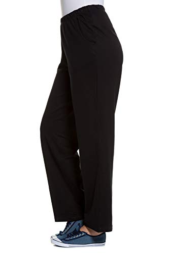 Ulla Popken Jogginghose, Pantalones para Mujer, Negro (Schwarz 10), 58/60 EU