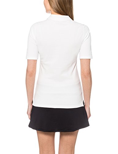 Ultrasport Tennispoloshirt Auckland - Polo para Mujer, Color Blanco, Talla L