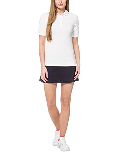 Ultrasport Tennispoloshirt Auckland - Polo para Mujer, Color Blanco, Talla L