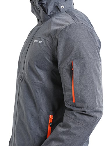 Ultrasport Whistler Largs Chaqueta, Hombre, Gris Oscuro Mezcla, M