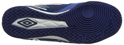 Umbro Vision Plus Pro, Botas de fútbol Hombre, Azul (Navy Peony/White/Shocking Orange), 43 EU