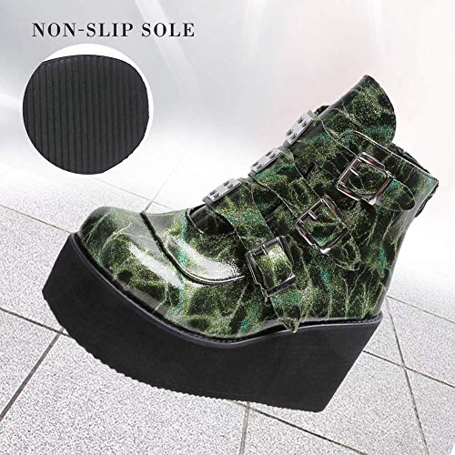 UMore Botines Chelsea para Mujer Botas Cortas al Tobillo Mujer Botas para Mujer, Botas Altas con Plataforma Motocicleta Botas para Mujer