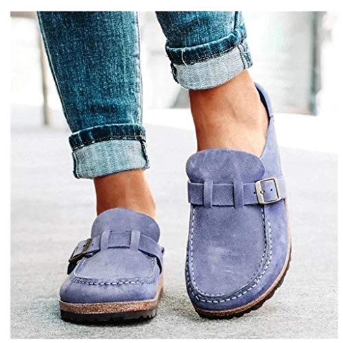 UMore Zapatillas de Casa Mujer Hombre Zuecos de fieltro para mujer Zuecos de Algodón Comodas Transpirable Casual Pantuflas Exterior y Interior