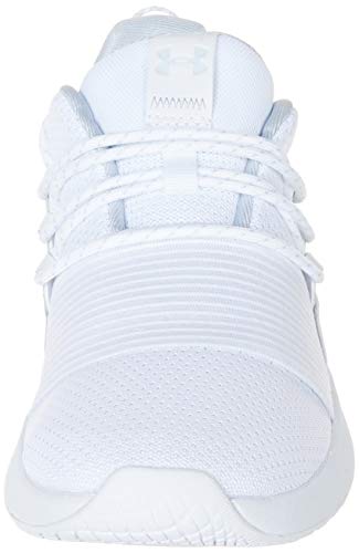 Under Armour 3022584-100-7 M US, Charged Breathe Tenis de Encaje para Mujer, Gris Halo, 37 EU, Blanco 100 Blanco, 38