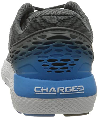 Under Armour Charged Rogue 2, Zapatillas para Correr de Carretera Hombre, Gris Blanco Eléctrico Azul 103, 42 EU