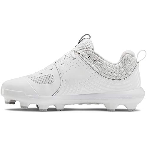 Under Armour Glyde - Zapatilla de softball para mujer, Blanco (Blanco (100)/Blanco), 35.5 EU