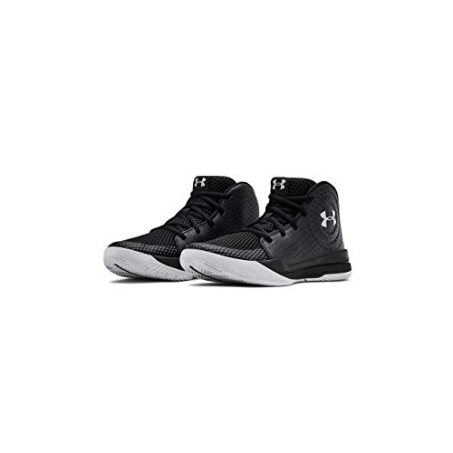 Under Armour Grade School Jet 2019, Zapatillas de Baloncesto, Negro (Black/Black/Halo Gray), 35.5 EU