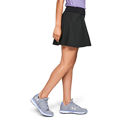 Under Armour Links Falda Faldas de Golf, Mujer, Negro Black/Black/Black 001, XS