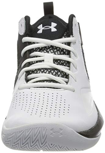 Under Armour Lockdown 5, Zapatillas de Baloncesto Unisex Adulto, Blanco Negro Blanco 100, 42 EU