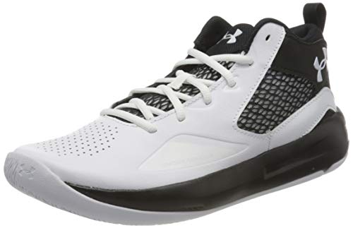 Under Armour Lockdown 5, Zapatillas de Baloncesto Unisex Adulto, Blanco Negro Blanco 100, 42 EU
