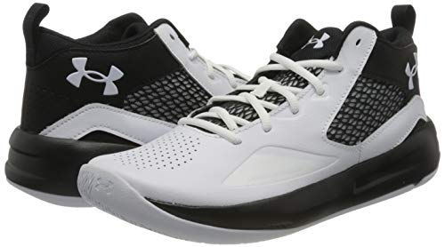 Under Armour Lockdown 5, Zapatillas de Baloncesto Unisex Adulto, Blanco Negro Blanco 100, 42 EU