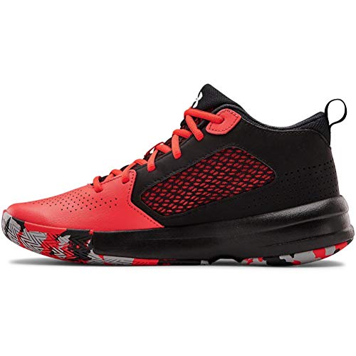 Under Armour Lockdown 5, Zapatillas de Baloncesto Unisex Adulto, Versa Rojo Negro Blanco 601, 45 EU