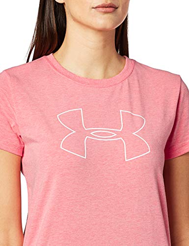 Under Armour Women 's Big Logo, mujer, 1290672, Perfection Light Heather/White, XS