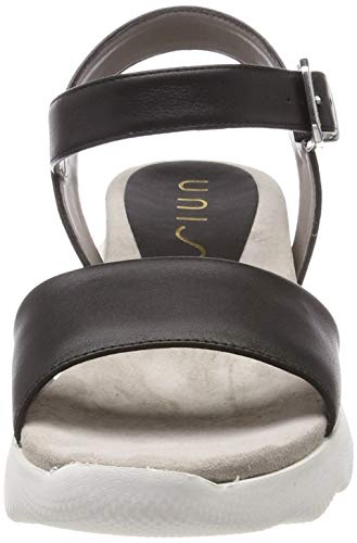 Unisa Balder_nt, Sandalia con Pulsera para Mujer, Negro (Black Black), 40 EU