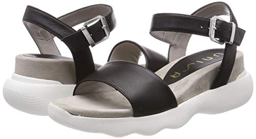 Unisa Balder_nt, Sandalia con Pulsera para Mujer, Negro (Black Black), 40 EU