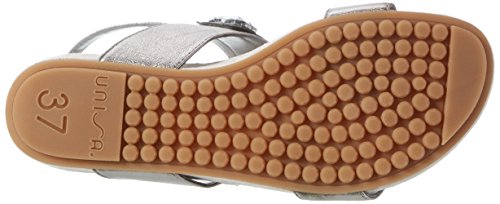 Unisa BESAR_LMT, Sandalias con Cuña Mujer, Gris (Steel), 39 EU