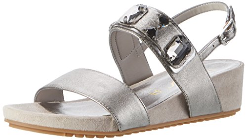 Unisa BESAR_LMT, Sandalias con Cuña Mujer, Gris (Steel), 39 EU