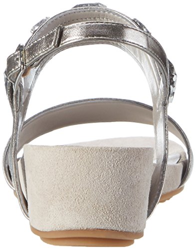 Unisa BESAR_LMT, Sandalias con Cuña Mujer, Gris (Steel), 39 EU