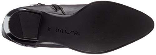 Unisa, Botas Vaqueras Mujer, Negro, 38 EU