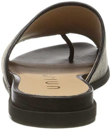 Unisa Candi_vli_na, Sandalias con Punta Abierta Mujer, Marfil (Natura/Black Natura/Black), 37 EU