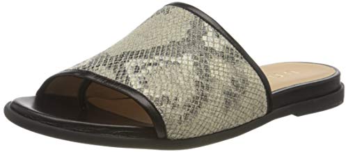 Unisa Candi_vli_na, Sandalias con Punta Abierta Mujer, Marfil (Natura/Black Natura/Black), 37 EU