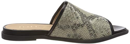 Unisa Candi_vli_na, Sandalias con Punta Abierta Mujer, Marfil (Natura/Black Natura/Black), 37 EU