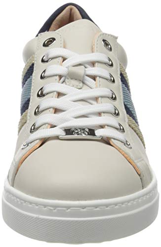 Unisa Farola_20_nf, Zapatillas Mujer, Marfil (Ivory/Azul Ivory/Azul), 36 EU