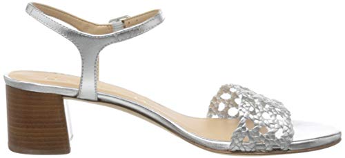 Unisa Gita_lmt, Sandalias con Punta Abierta Mujer, Plateado (Silver Silver), 39 EU