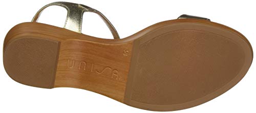 Unisa Irita_20_lmt, Sandalias con Plataforma Mujer, Dorado (Platino Platino), 39 EU