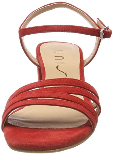 Unisa KOIZEL_KS, Sandalia con Pulsera Mujer, Rojo (Passion Passion), 38 EU
