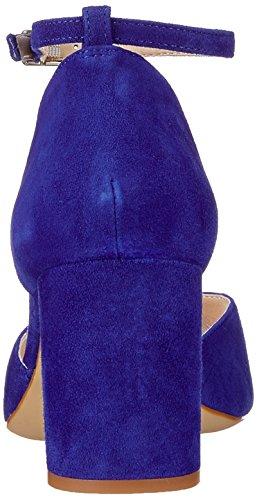 Unisa Logan_KS, Zapatos de tacón con Punta Abierta para Mujer, Azul (Sapphire), 41 EU
