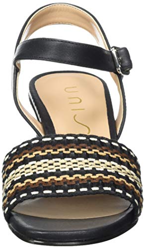 Unisa Molla_sty, Sandalias con Punta Abierta Mujer, Negro (Black Black), 39 EU