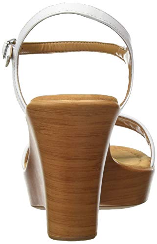 Unisa Rita_20_na, Sandalias con Plataforma Mujer, Blanco (White White), 38 EU