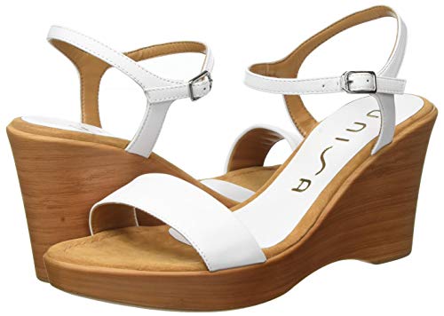 Unisa Rita_20_na, Sandalias con Plataforma Mujer, Blanco (White White), 38 EU
