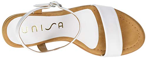 Unisa Rita_20_na, Sandalias con Plataforma Mujer, Blanco (White White), 38 EU
