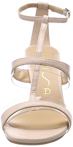Unisa Sagunto_na, Sandalia con Pulsera Mujer, Beige (Pale Pale), 39 EU