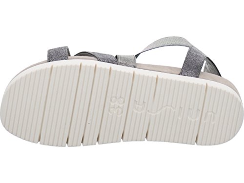 Unisa - Sandalias deportivas, color Plateado, talla 40 EU