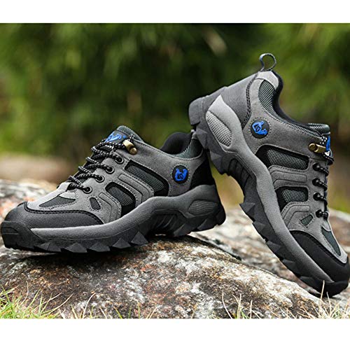 Unisex Waterproof Calzado De Senderismo Zapatillas Impermeable para Mujer Enviar Calcetines Gris 48 EU