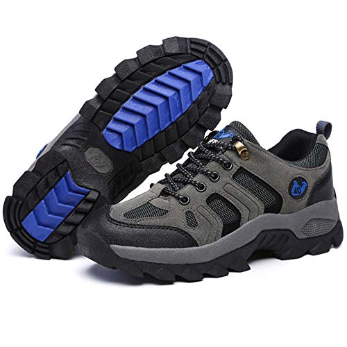 Unisex Waterproof Calzado De Senderismo Zapatillas Impermeable para Mujer Enviar Calcetines Gris 48 EU