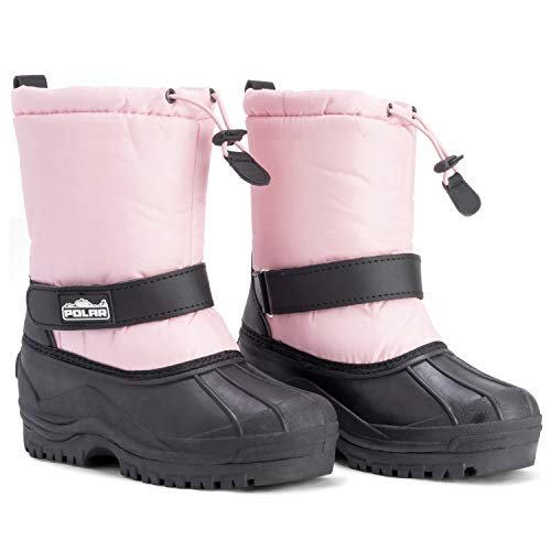 Unisexo Niños Ponerse Cordón Cierre Nylon Nieve Lluvia Botas De Piel - PIN37 - AYC0160