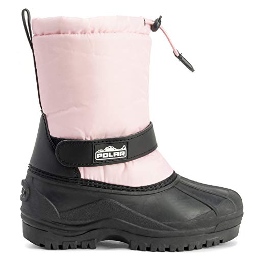 Unisexo Niños Ponerse Cordón Cierre Nylon Nieve Lluvia Botas De Piel - PIN37 - AYC0160