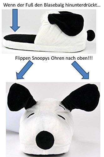 United Labels 0119565 - Zapatillas Snoopy con función emergente, tamaño EU 38/40