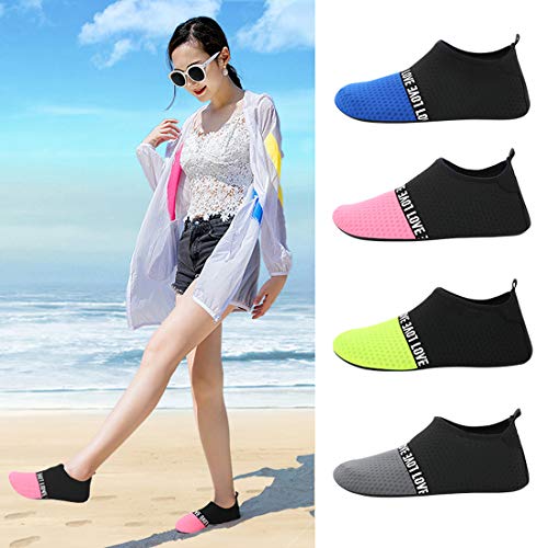 Unitysow Zapatillas de Agua Hombres Verano Secado Rápido Zapatillas de Playa Ligeros Transpirable Aqua Calzado Snorkel Bucear Surf Swim Piscina Zapatillas de Yoga Escarpines