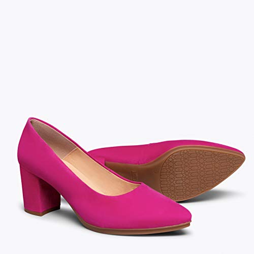 Urban S Zapato de antede tacón Medio Fucsia